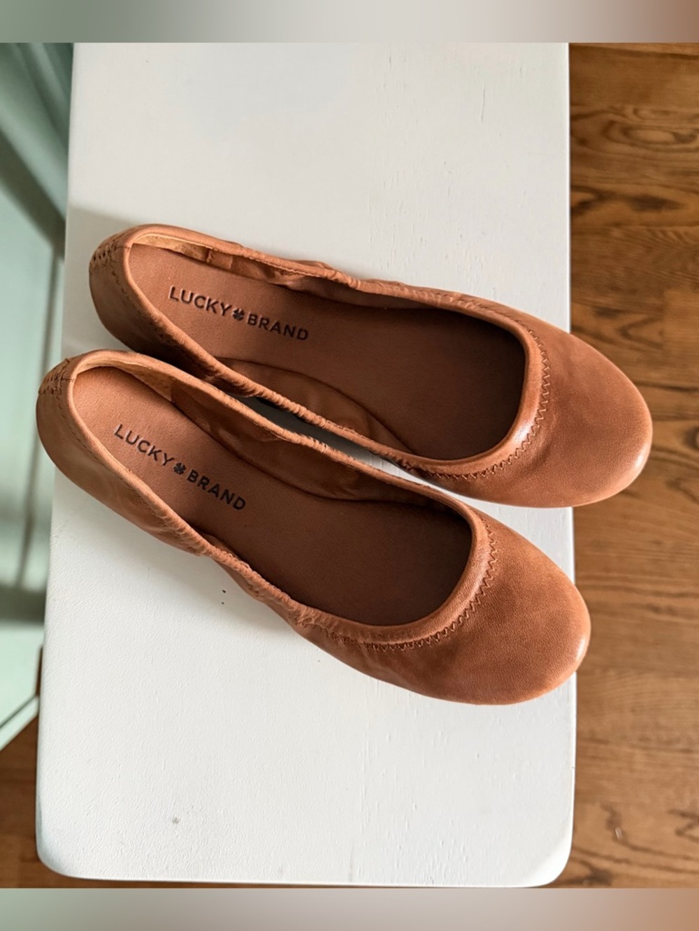 Lucky Brand Emmie Leather Ballet Flats - NWOB  6.5M